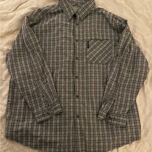 Vintage Columbia Omni Wick Vented Long Sleeve Button Down Shirt 3XL Mesh Lining